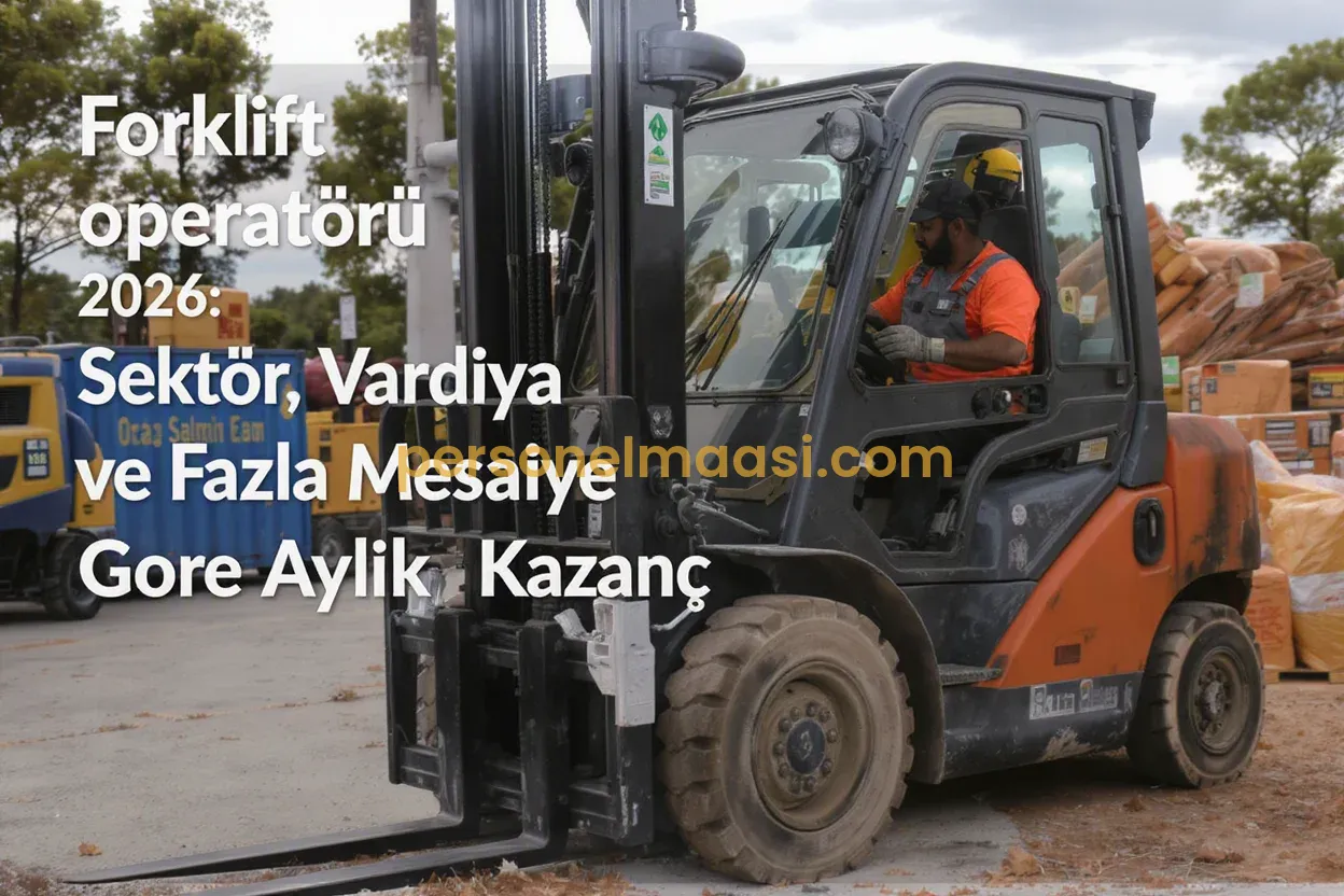 Forklift Operatörü Maaşı 2026: Sektör, Vardiya ve Fazla Mesaiye Göre Aylık Kazanç